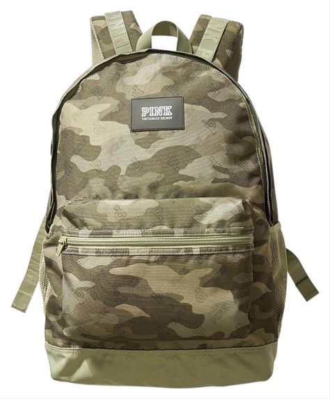 Pink Bookbag, Vs Pink Backpack, Pink Backpack Victoria Secret, Victoria Secret Backpack, Camouflage Backpack, Pink Campus, Camo Backpack, Sequin Backpack, Green Backpacks