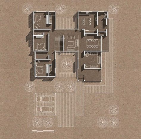 Floor Plan Presentation, Rendering Ideas, Plan Render, Plan Rendering, Building Design Plan, Architecture Design Presentation, Architecture Drawing Presentation, Rendered Floor Plan, Plan Presentation