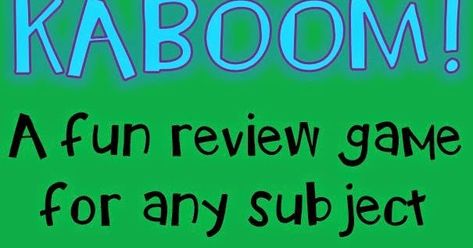 My kids LOVE to play Kaboom! You can use it for any subject and it can be played whole class or small group. Here's how it works.... Kaboom Game, Third Grade Ela, Nouns And Verbs, Classroom Games, An Education, Review Games, Student Engagement, Reading Skills, Small Group