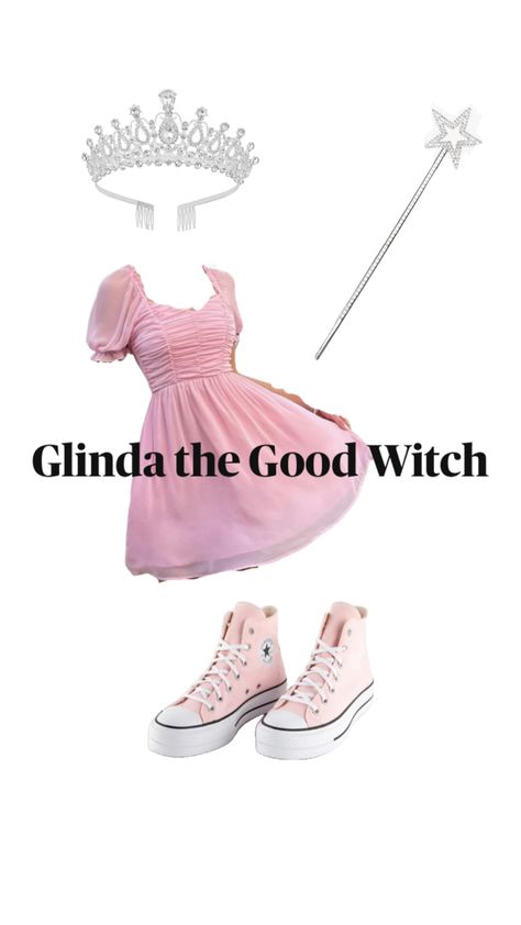 Glenda Halloween Costume, Glinda The Good Witch Costume, The Good Witch Costume, Good Witch Costume, Glinda Costume, Bff Halloween Costumes, Glinda The Good, Glinda The Good Witch, Good Witch