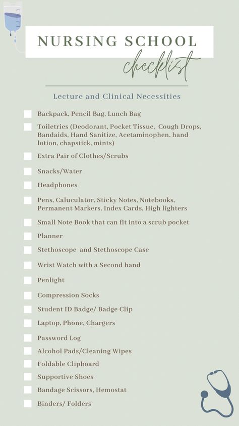 Whats In My Nursing School Bag, School Supplies For Nursing Students, Nursing School Bags Student, Things You Need For Nursing School, Pre Requisites For Nursing, Cna School Supplies, Work Bag Essentials Healthcare, Nursing School Schedule, Nursing School Bag Essentials