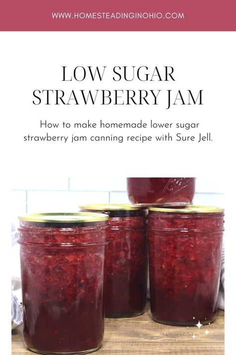 Strawberry Jam Recipe Canning, Strawberry Jelly Recipe Canning, Jam Without Pectin, Strawberry Jam Recipe Canning No Pectin, Strawberry Jam Recipe Canning Low Sugar, Strawberry Jam Low Sugar, Strawberry Jam No Pectin, Low Sugar Strawberry Jam Recipe, Strawberry Jam Recipe Without Pectin