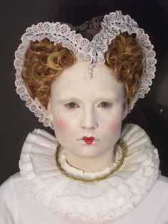 1800s Makeup, Elizabethan Hair, 1900's Makeup, 18th Century Makeup, Victorian Makeup, Historical Makeup, Historical Hairstyles, Lizzie Hearts, Elizabethan Era