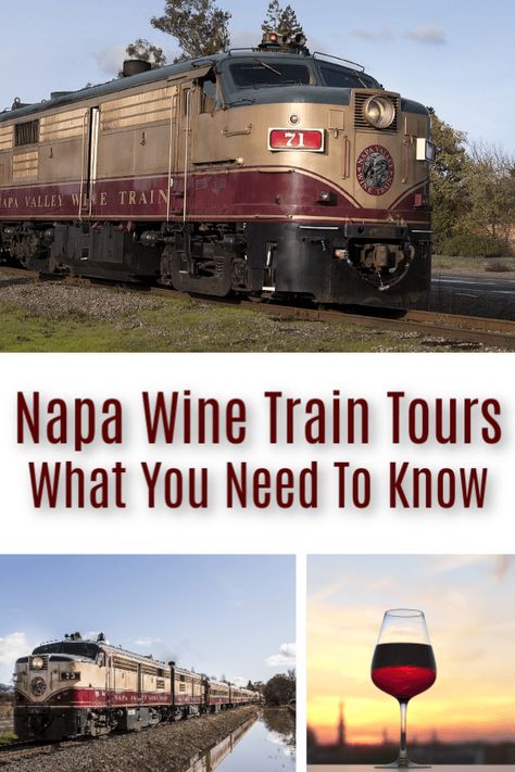 Wine Train Napa Valley, Sonoma Itinerary, California Wine Country Vacation, Beautiful Wineries, Napa Valley Vacation, Usa Vacations, Train Food, Napa Valley Wine Train, Napa Valley Vineyards