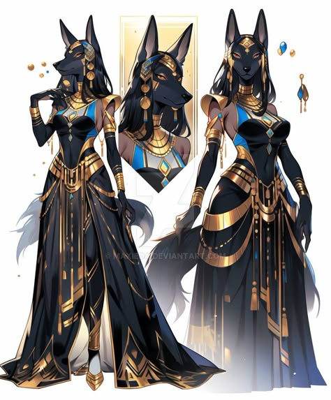 Egyptian Character Design, Egyptian Clothing, Anime Egyptian, Egyptian Fashion, Fashion Drawing Dresses, Dress Design Sketches, Anime Dress, Female Character Design, Fantasy Clothing