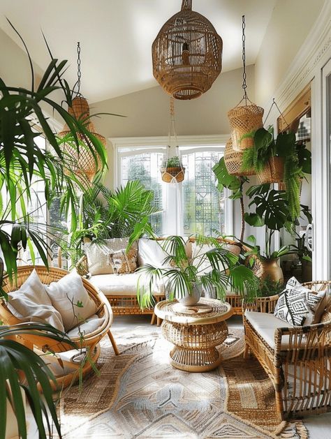 17 Airy Boho Sunroom Designs to Create Your Perfect Relaxation Spot Florida Room Ideas Sunrooms, Florida Room Ideas, Front Sunroom, Sunroom Layout, Bohemian Sunroom, Boho Sunroom Ideas, Boho Sunroom, Carolina Room, Sunroom Inspiration