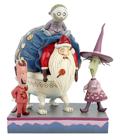 Nightmare Before Christmas Lock Shock, Nightmare Before Christmas Lock, Lock Shock Barrel, Lock Shock And Barrel, Santa Statues, New Nightmare, Disney Vans, Disney Nightmare Before Christmas, Santa Bags