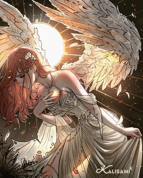 Gothic Angel, Character Design Girl, Angel Drawing, Tutorials Drawing, Wings Art, Angel Aesthetic, Ethereal Art, Angel Art, Drawing Videos