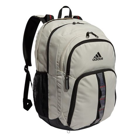 adidas Prime 6 Backpack, Alumina Beige/Black/Vivid Red, One Size Adidas Branding, Daypack Backpack, Adidas Bags, Backpack Reviews, Board Inspiration, Llbean Backpack, Large Backpack, North Face Backpack, Plastic Waste