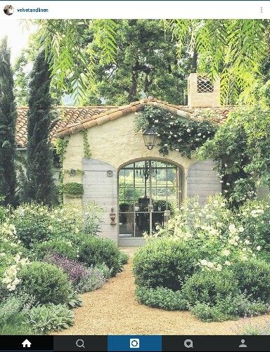 Velvetandlinen Instagram April 2016 Farmhouse Exteriors, Brooke Giannetti, Flower Magazine, Patina Farm, Exterior Inspiration, Modern Farmhouse Exterior, Mediterranean Garden, Farmhouse Exterior, French Farmhouse