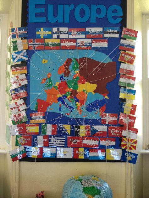 Where in Europe? Europe Day School Activities, European Day Of Languages Poster Ideas, School Presentation Ideas, European Day Of Languages, Continents Activities, 7th Grade Social Studies, Europe Day, Montessori Geography, French Crafts