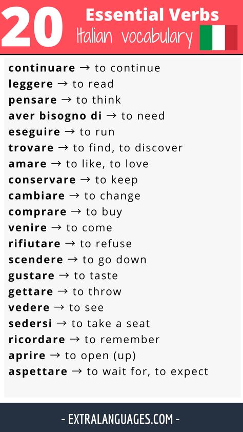 Italian Study, Italian Vocabulary Words, Italian Words And Meanings, Italian Word, Italian Notes, How To Learn Italian, Italian Learning, Learn Italian Language, Study Italian