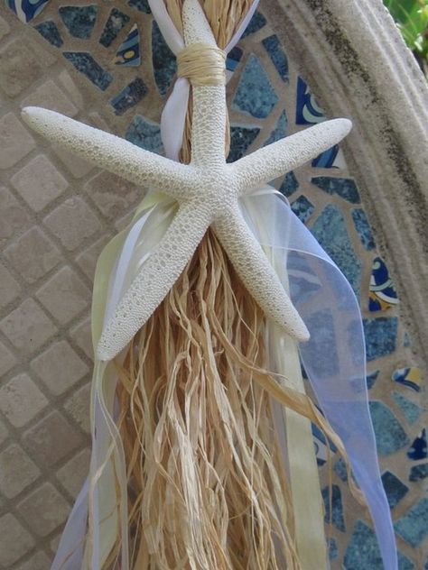 Something to this effect for decorating the church pews Chair Hangers, Seaside Party, Fuschia Wedding, Wedding Vow Renewal Ceremony, Beach Gowns, Sea Things, Beachy Wedding, Pew Bows, Ocean Wedding