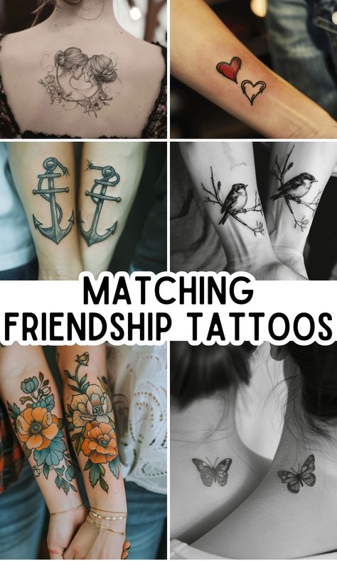 Best Deep Symbols of Friendship Tattoo Ideas - On Your Journey Meaningful Friendship Tattoos, Deep Symbols, Friendship Tattoo Ideas, Symbols Of Friendship, Gratitude Symbol, Best Friends Tattoos, Friend Symbol, Matching Friendship Tattoos, Friendship Symbol Tattoos