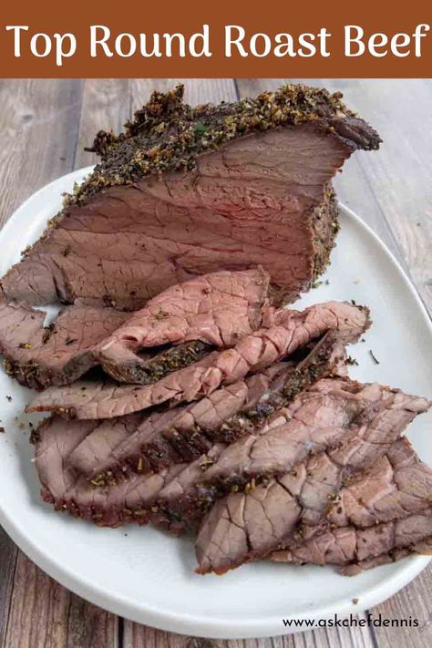 Hot Roast Beef Sandwich, Top Round Steak Recipes, Top Round Roast Recipe, Top Round Roast Beef, Top Round Roast, Roast Beef Recipe, Best Roast Beef, Perfect Pot Roast, Round Steak Recipes