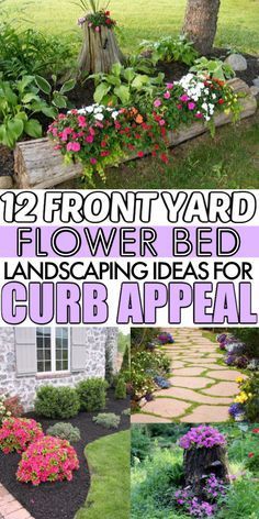 Pin on Landscaping Modern Flower Garden, Flower Bed Landscaping, Zuppa Toscana Soup Olive Garden, Front Yard Flower Bed, Curb Appeal Ideas, Add Curb Appeal, Front Flower Beds, Flower Bed Designs, Small Front Yard Landscaping