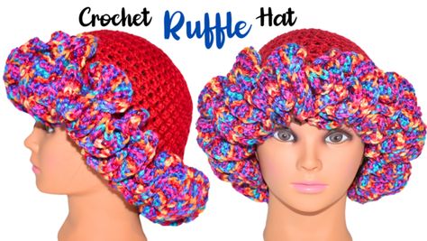 Crochet Ruffles Pattern, Crochet Ruffle Hat Pattern, Crochet Ruffle Hat Free Written Pattern, Crochet Ruffle Bucket Hat Pattern Free, Ruffle Hat Crochet Pattern, Ruffle Bucket Hat Crochet Pattern Free, Ruffled Bucket Hat Crochet, Crochet Ruffle Hat Free Pattern, How To Crochet Ruffles