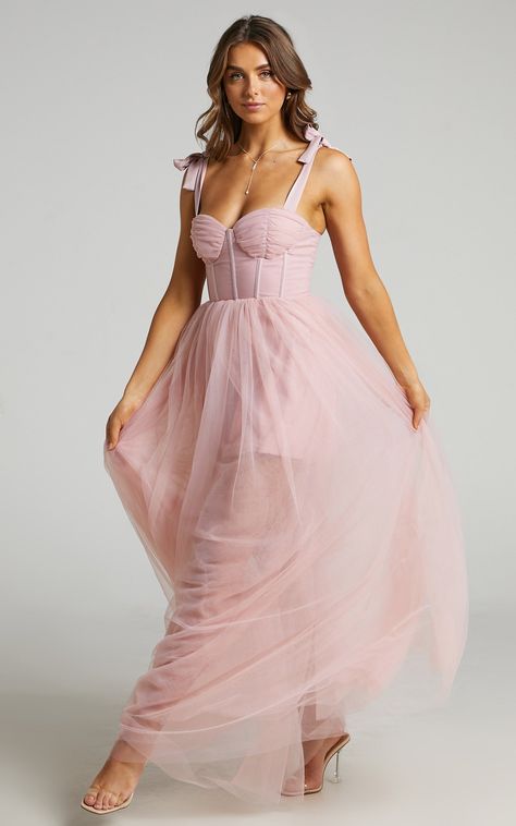 Tulle Pink Dress, Sheer Gown, Disney Princess Dresses, Taylor S, Speak Now, Maxi Gown, Tulle Gown, Fancy Dresses Party, Bustier Dress