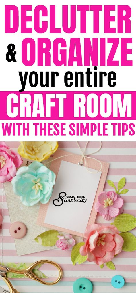 How To Declutter And Organize Craft Supplies Craft Room On A Budget, Craft Room Organization Ideas, Craft Supply Storage, Room Organization Ideas, Room On A Budget, Organize Craft Supplies, Budget Crafts, Sewing Room Organization, Organization Ideas For The Home