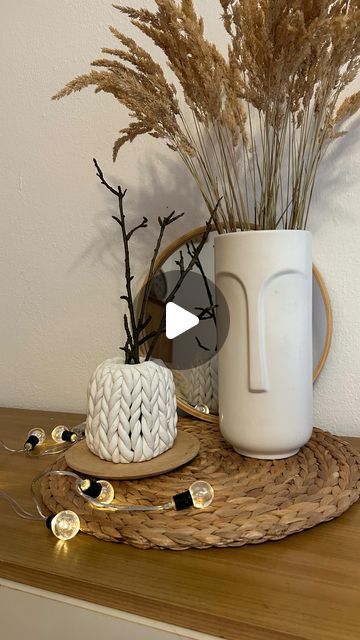 Katerina | DIY on Instagram: "DIY Knitted clay vase 🏺
Easy to make but so cute and cosy for for the interior in the cold season 🧦☕️🪵🔥
For this vase I used an air clay and simple jar🫙

#diy#diyblogger#homedecor#diytutorial#handmad#diyblog#diycrafts#рукоділля#ukrainian#ukrainianblogger#homedecoration#diyhomedecor#crafts#craft#modellingclay#clay#clayart#clayvase#claydecor#autumndecor#winterdecor#claycraft#clay#diyvase#tutorial#diytutorial#diycraft#diydecor#diyideas" Air Clay Vase Diy, Diy Faux Clay Vase, Vase Polymer Clay, Polymer Vases, How To Make A Vase With Air Dry Clay, Air Dry Clay Vase, Air Dry Clay Body Vase, Air Dry Clay Projects, Clay Crafts Air Dry