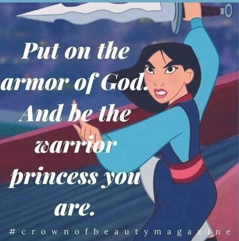 Princess Mulan, The Armor Of God, Gods Princess, Bible Humor, Christian Jokes, I Love You God, Christian Relationships, Christian Quotes God, Christian Things