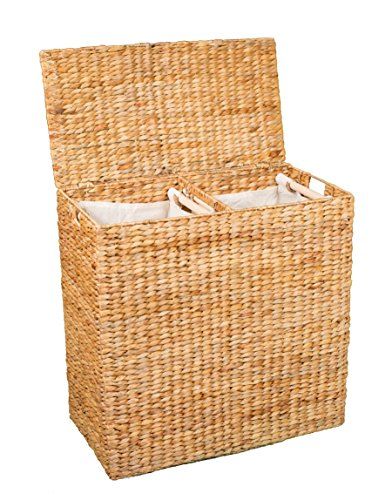 Double Hamper, Double Laundry, Best Wedding Registry, Double Laundry Hamper, Woven Laundry Basket, Laundry Basket With Lid, Laundry Hamper With Lid, College Dorm Room Essentials, Laundry Hampers