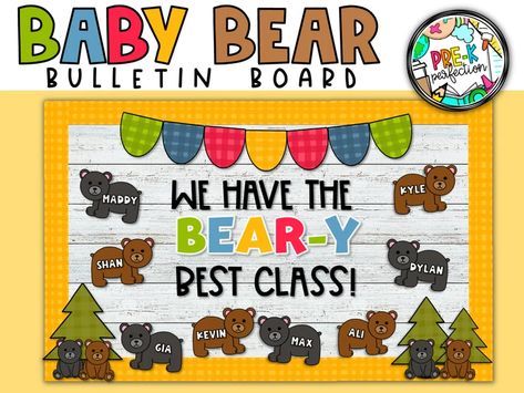 Kindergarten Bulletin Board Ideas Student Work, Infant Back To School Bulletin Boards, Toddler Back To School Bulletin Boards, Welcome Back To School Bulletin Boards Daycare, Outdoor Bulletin Board Ideas, Teddy Bear Classroom Theme, Welcome Back Bulletin Boards Preschool, Infant Birthday Board Ideas, September Bulletin Board Ideas Daycare