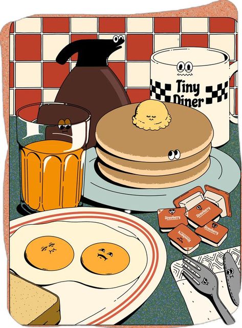 Lauren Martin, Breakfast Bites, Illustration Art Drawing, Principles Of Design, Elements Of Design, Illustrations And Posters, Room Posters, Editorial Illustration, Freelance Illustrator