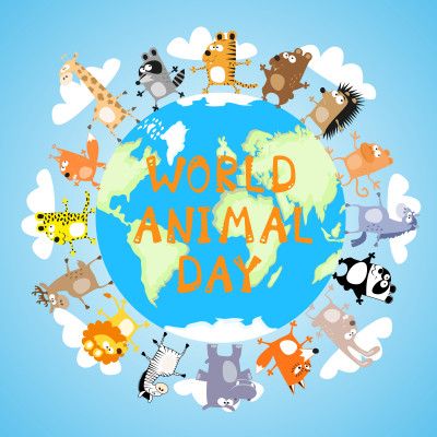 World Animal Day, Education Vector, Activity Village, Animal Day, Cool Paper Crafts, Drawing Activities, Preschool Education, Cartoon World, Animal Habitats