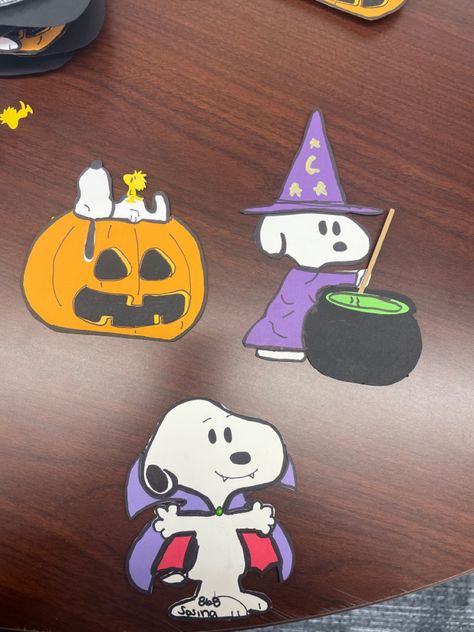 Cute Door Decorations College, Door Decorations College Dorm, Peanuts Ra Theme, Halloween Ra Events, Snoopy Door Decs, Halloween Door Tags, Fall Ra Door Decs, Halloween Door Decs Ra, Ra Door Ideas