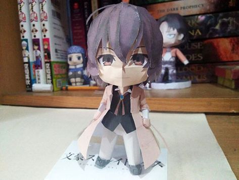 Dazai Papercraft Template, Dazai Paper Doll, Bsd Paper Figures, Bungo Stray Dogs Papercraft, Ranpo Papercraft, Chuuya Papercraft, Dazai Papercraft, Bsd Papercraft, Paperized Crafts