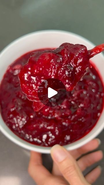 Lauren Bower | Don’t you dare get canned cranberry sauce when there’s this amazingly fresh and delicious homemade version that comes together quickly! Be... | Instagram How To Make Cranberry Sauce, Canned Cranberry Sauce Recipes, Cranberry Recipes Thanksgiving, Cranberry Sauce Recipes, Cranberries Recipes, Cranberry Desserts, Cranberry Treats, Fresh Cranberry Recipes, Cranberry Sauce Thanksgiving