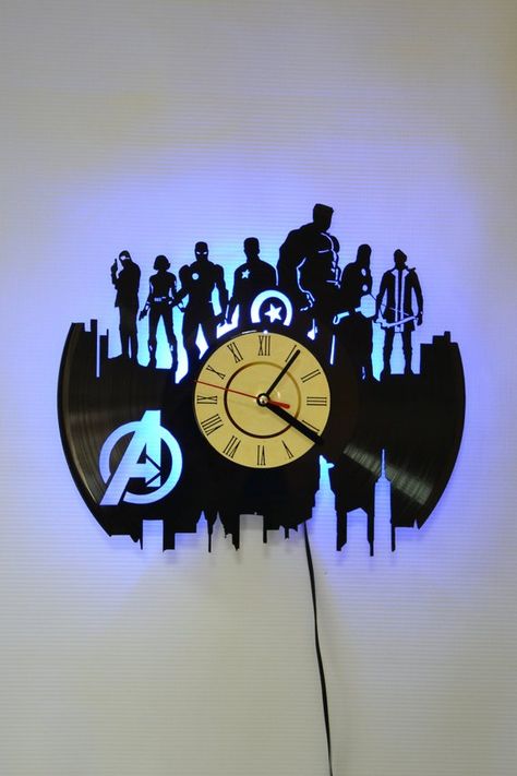 Avengers Marvel Movie Heroes Wall Light Night Light Function - Original Home Interior Décor - Wall Marvel Decor, Avengers Room, Hero Crafts, Marvel Room, Marvel Jewelry, Film Marvel, Interior Decorating Tips, Marvel Clothes, Interior Wall Decor