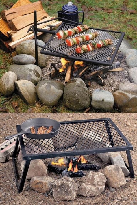 Outdoor Fire Pit Ideas, Fire Pit Coffee Table, Pit Bbq, Fire Pit Cooking, Fire Pit Ideas, Outdoor Fire Pit Designs, Fire Pit Landscaping, Bbq Grill Design, Cool Fire Pits