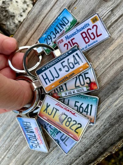 New York License Plate Keychain License Plate Keychain, Custom Number Plates, Car Number Plates, Personalized License Plates, Number Plates, Custom License Plate, Plate Design, Personalized Keychain, License Plates