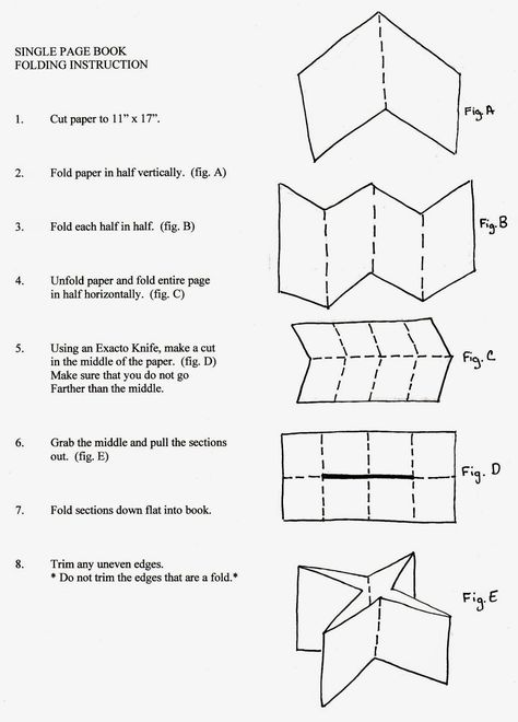 One Page Fold Up Book, One Page Book, Origami Book, Book Binding Diy, Folding Paper, Folded Paper, Up Book, Pop Up Book, Book Folding