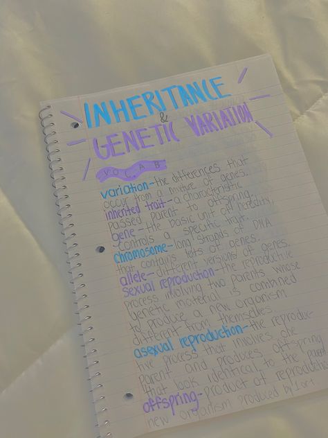 inheritance & genetic variations 🧬 Heredity: Inheritance And Variation Notes, Genetics And Inheritance Notes, Principal Of Inheritance And Variation Notes, Inheritance And Variation Notes, Principle Of Inheritance And Variation, Genetics Notes, Genetic Counseling, Genetic Variation, Science Notes