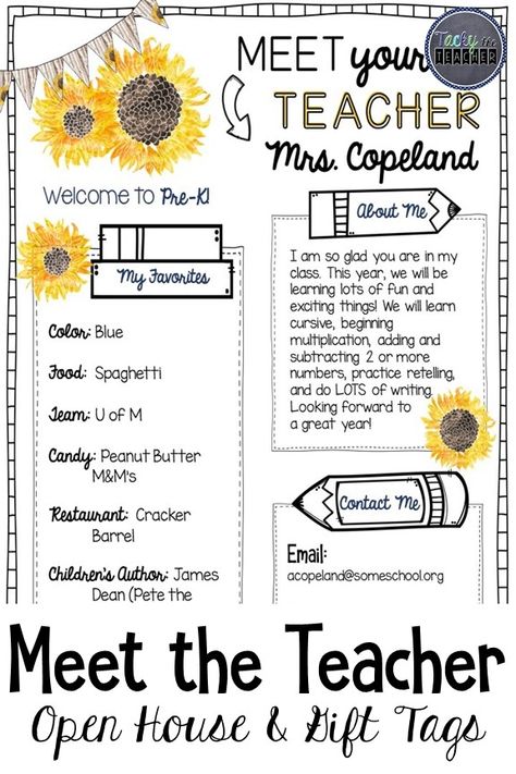 Shiplap & Denim Meet the Teacher Template Parent Letters From Teachers Template, Meet The Teacher For Parents, Welcome New Students To School, Welcome Teacher Letter, About Me Template Teacher, First Day Of School Parent Letter, Get To Know The Teacher Template, Welcome Letter To Parents From Teacher Free Printable, Day Care Activities School Age