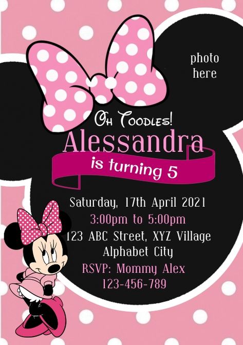 Create the perfect design by customizing easy to use templates in MINUTES! Easily convert your image designs into videos or vice versa! Browse through effective promotional flyers, posters, social media graphics and videos. Download web quality graphics for free! Prices start at $2.99 ONLY. Invitation Card Minnie Mouse, Minnie Mouse Birthday Invite Template, Mini Mouse Birthday Invitation Template, Mini Mouse Birthday Invitation, Free Minnie Mouse Invitations, Mini Mouse Invitation Template, Minnie Mouse Birthday Party Ideas 3rd Invitations, Free Editable Minnie Mouse Birthday Invitations, Minnie Mouse 3rd Birthday Invitations