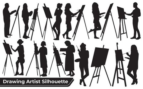 Human Silhouette Drawing, Artist Silhouette, Teamwork Poster, Silhouette Artist, Person Silhouette, Mental Map, Silhouette Drawing, Fall 24, Elegant Business Cards