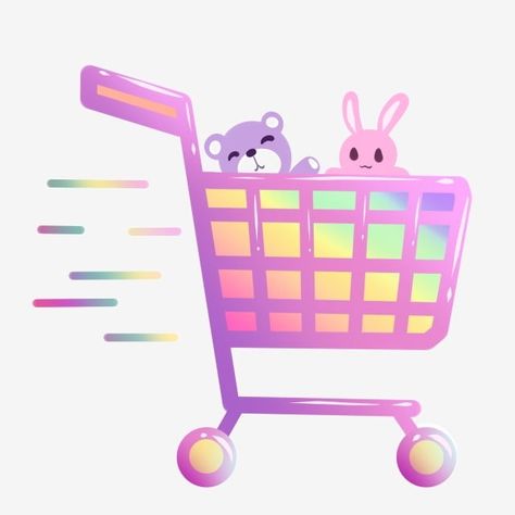 Shopping Cart Aesthetic, Phone Bling, Kawaii App, Cute Store, White Photo Frames, Aesthetic Roses, Ribbon Banner, Purple Ribbon, Shopping Cart