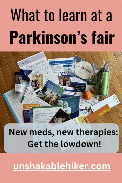 I went to a fair, and my head is spinning with info about Parkinson’s disease. There’s a lot of good stuff out there that's important to know about. Parkinsons Awareness Month, Advocating For Yourself, Parkinson Disease, Parkinsons Awareness, Deep Brain Stimulation, Things I Learned, Natural Treatments, Clinical Trials, Medical Advice