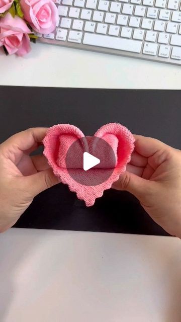 Folding Small Towels, Folding Square Towels, Crochet Napkins, Hand Towel Bow Fold, Towel Folding, Towel Art, How To Fold A Towel Into A Swan, How To Fold A Towel Into An Elephant, Swan Towel Folding