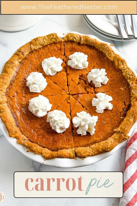 Savory Pie Recipe, Quick Thanksgiving Recipes, Carrot Pie, Sweet Potato Pies, Savory Pies Recipes, Holiday Side Dish, Easy Thanksgiving Recipes, Pumpkin Pies, Holiday Side