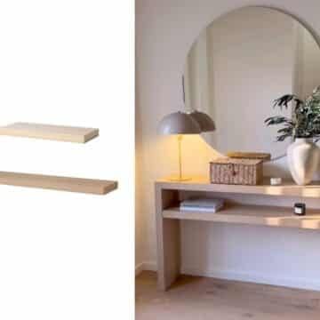 8 Ikea Lack Console Hack, Ikea Lack Console Table Hack, Lack Console Table Hack, Ikea Console Table Hack, Console Table Hack, Ikea Console, Tall Shoe Cabinet, Ikea Chandelier, Ikea Console Table