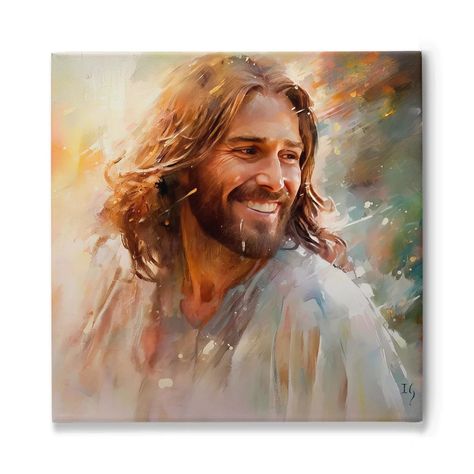 Jesus Smiling, Paint By Number, Jesus Christ, Digital Download, Jesus, Art Print, Paint, Frame, Art