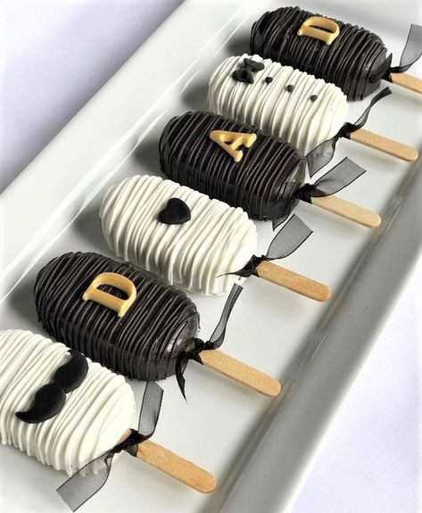 Popsicles Cake, Ice Cream Cake Pops, Cake Pop Designs, Cake Pop Decorating, Fathers Day Cake, Chocolate Covered Treats, Baking Business, Cute Desserts, Chocolate Strawberries