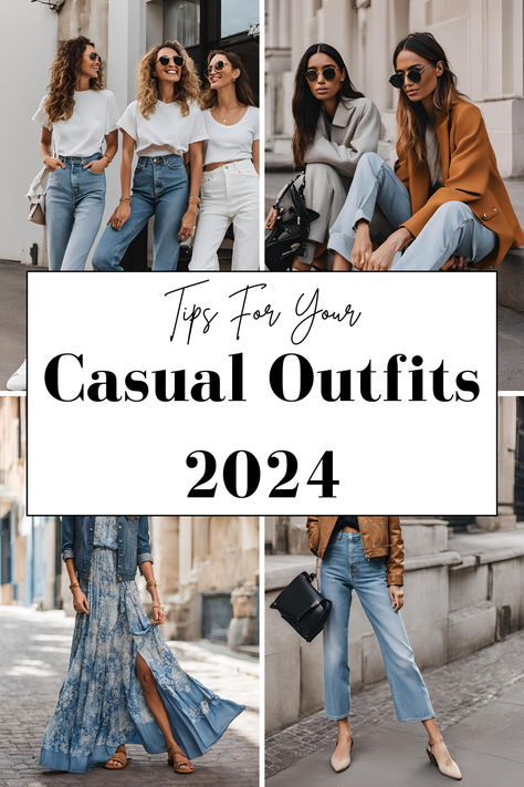 In the ever-evolving world of fashion, finding the perfect balance between comfort and style is not easy. Casual outfits are no longer just about throwing on a t-shirt and jeans; they can be chic, trendy, and versatile. In this comprehensive guide, we’ll explore casual outfits and fashion outfits, providing you with inspiration and tips to elevate your everyday style. Easy Casual Outfits, T Shirt And Jeans Outfit, Casual Chic Outfit Summer, Casual Fashion Outfits, Coffee Advertisement, Jeans And T Shirt Outfit, Casual Weekend Outfit, Denim Jeans Fashion, Jeans Outfit Summer