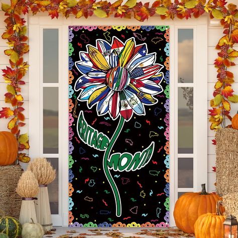 PRICES MAY VARY. [Material]:This banner is made of high-quality material,100% polyester fabric, which is not easy to wrinkle or fade,and can be reused. [Size]:Our banner size is approximately 71 × 35inches (180cm×90cm), large enough to attract people's attention. [Package listing]:Only 1pcs banner is included,Backdrop Stand or Clips are Not included. [Easy to hang]:Our banner can be hung anywhere you want. There are 4 metal grommets in each corner for easy hanging. Our background fabric is light Hispanic Door Decorations Classroom, Spanish Classroom Decor, Christmas Classroom Door, Hispanic Heritage Month, Banner Sizes, Hispanic Heritage, Spanish Classroom, Door Decorations Classroom, Classroom Door