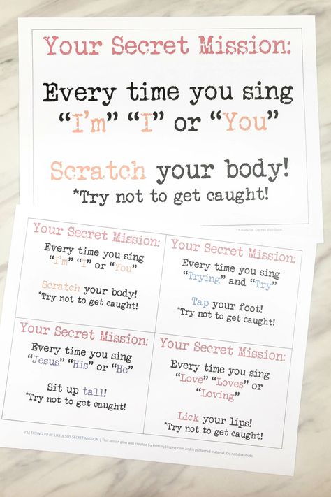 Primary Music Games, Be Like Jesus, Lds Primary Singing Time, Activity Day Girls, Primary Chorister, Primary Songs, Secret Mission, Mission Complete, Printable Lesson Plans